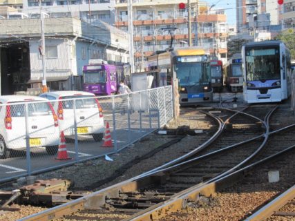 浦上車庫停留場は、長崎市大橋町にある長崎電気軌道の停留場。