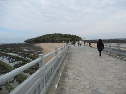 青島と青島海岸とは弥生橋によって結ばれている。