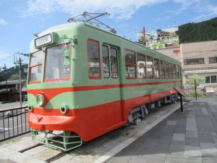 岡山から里帰りした、東武100型路面電車。