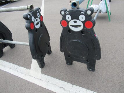 何故か函館山山麓駅に、くまもん串w