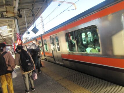 東川口駅から、武蔵野線で移動いたします。