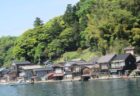伊根の舟屋と呼ばれる、伊根町伊根浦伝統的建造物群保存地区。