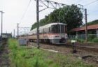 入山瀬駅に隣接する公園に保存されている、D51943号機とオハ35441。