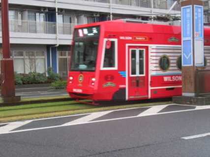 神田(交通局前)停留場で遭遇したチャギントン電車です。