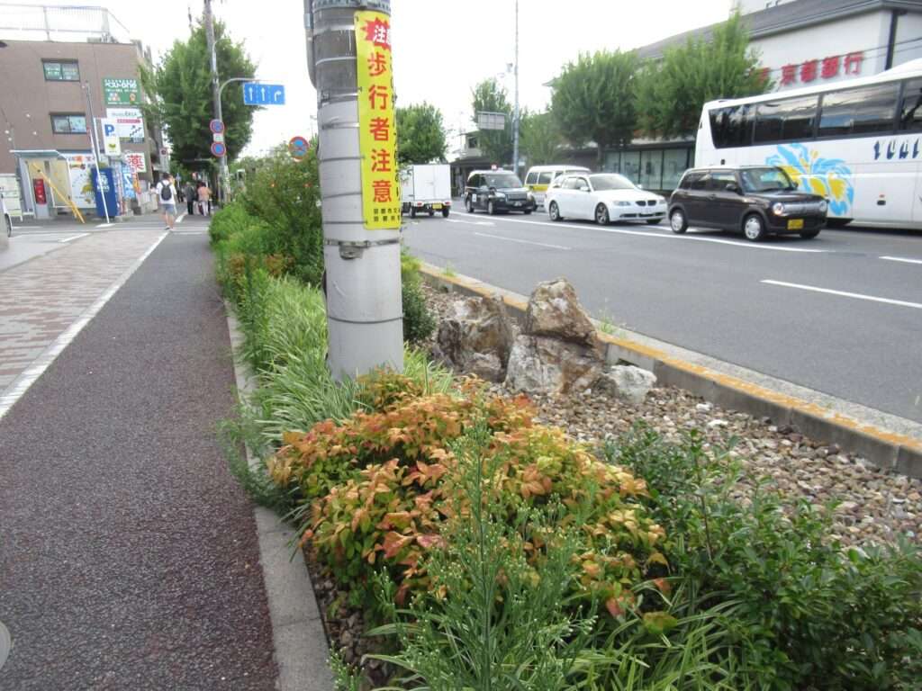 北野白梅町の雨庭(京都市)