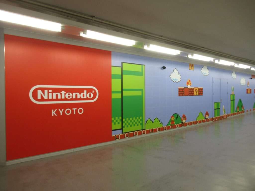 マリオ壁画@四条通地下通路