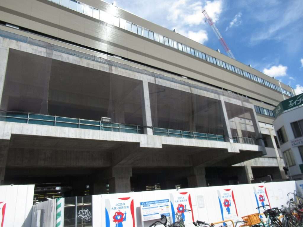 要塞化経過観察@淡路駅