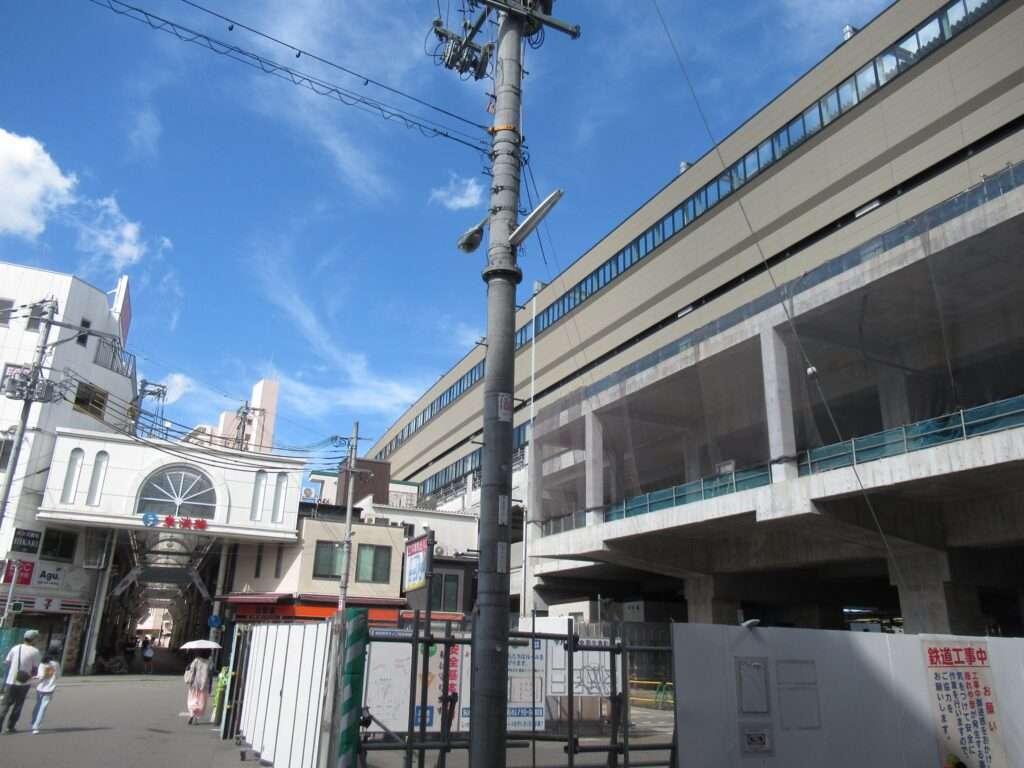 要塞化経過観察@淡路駅