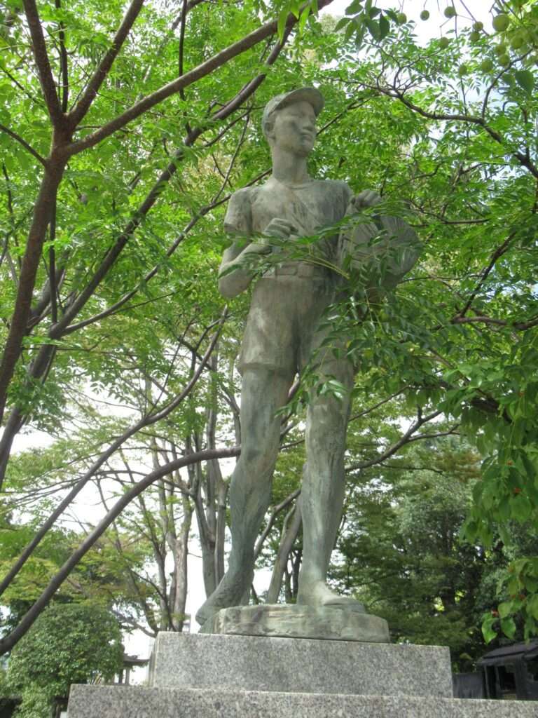 新聞少年の像@広島市中央公園