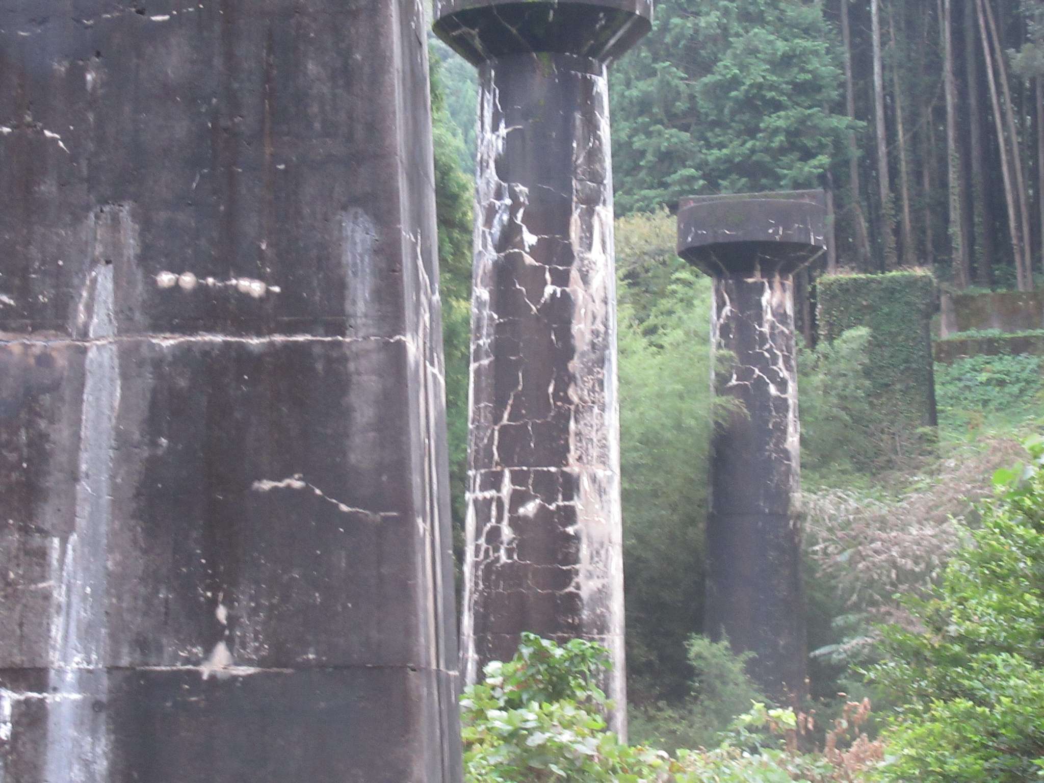 幻の今福線遺構・橋脚群(浜田市)