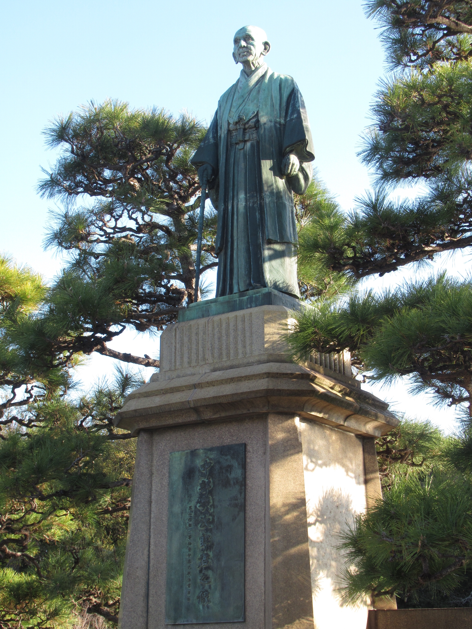 中部幾次郎像@明石公園