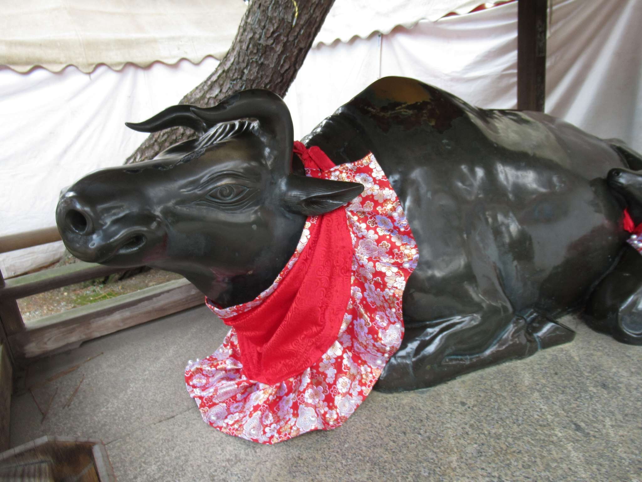 なで牛@北野天満宮