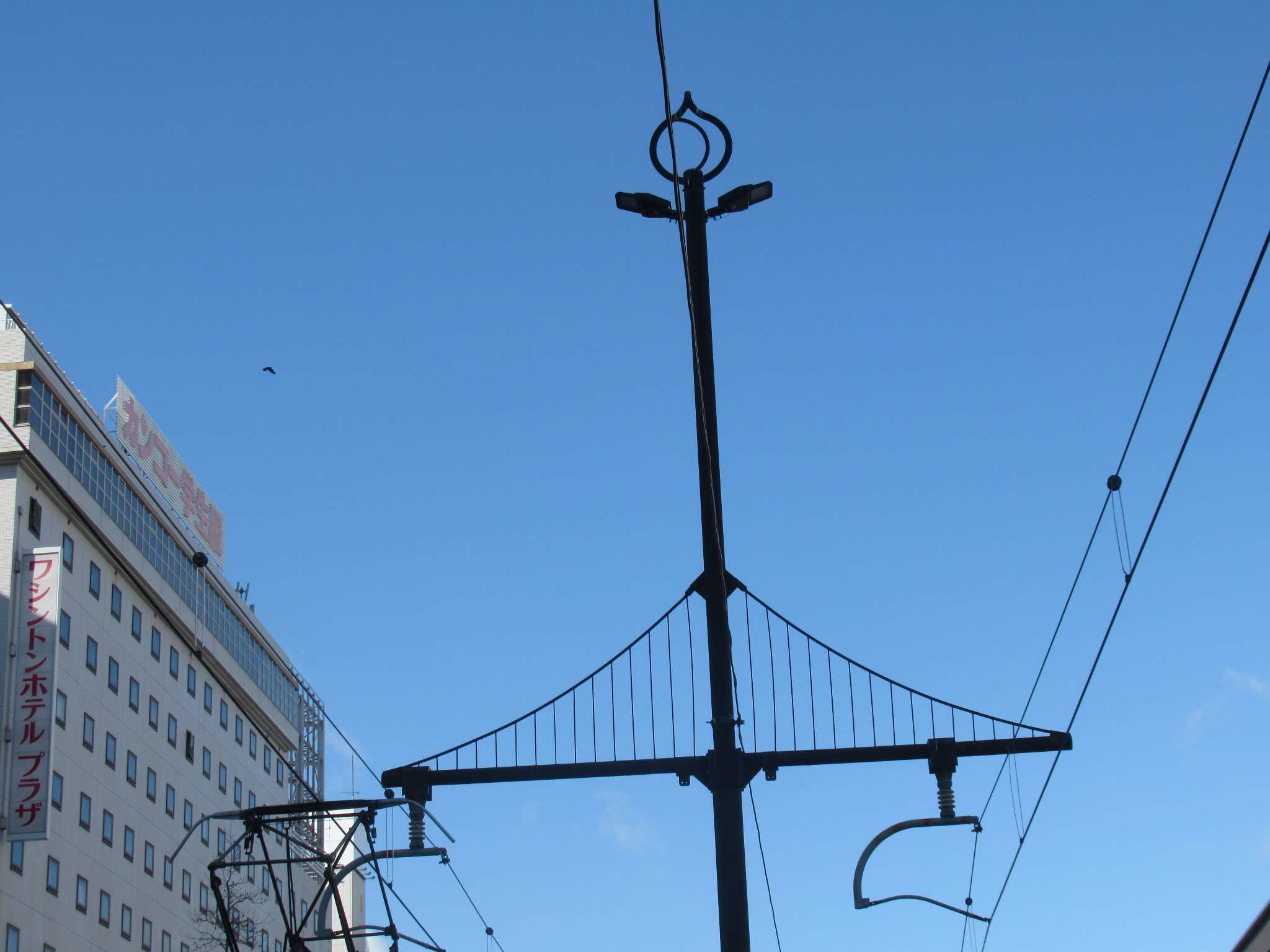 架線柱@桃太郎大通り