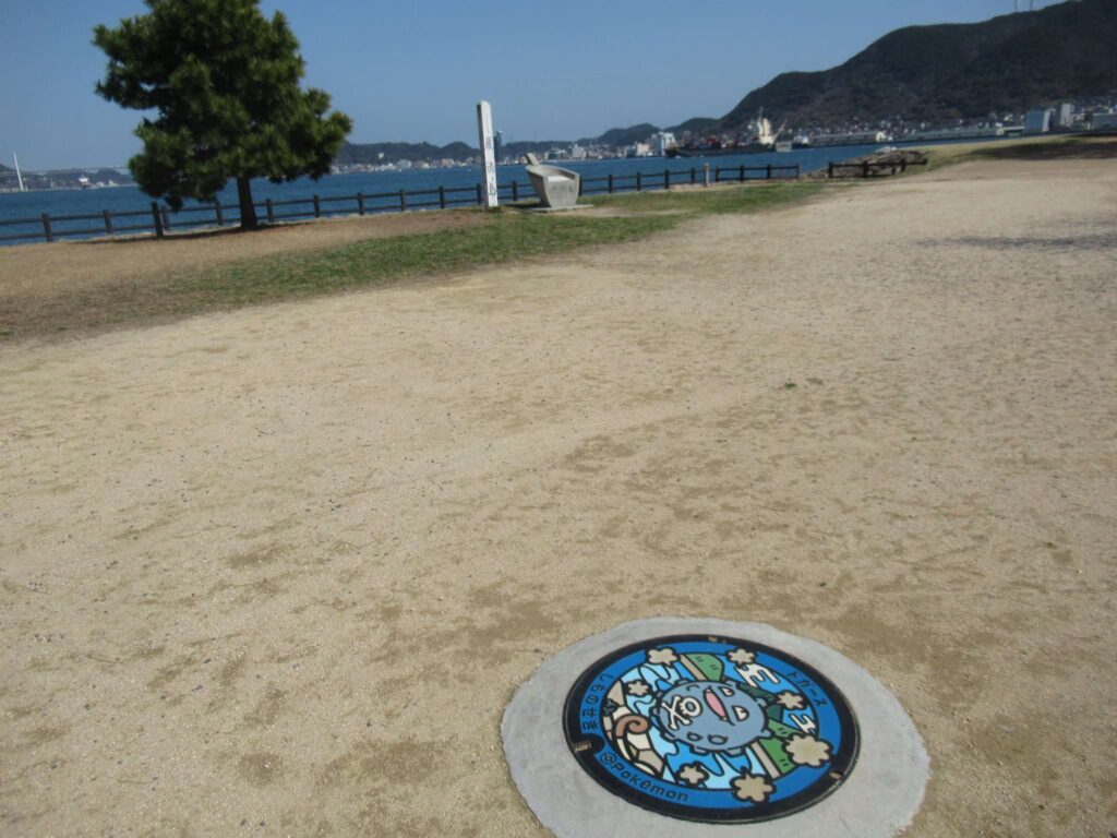 ポケふた@巌流島文学碑