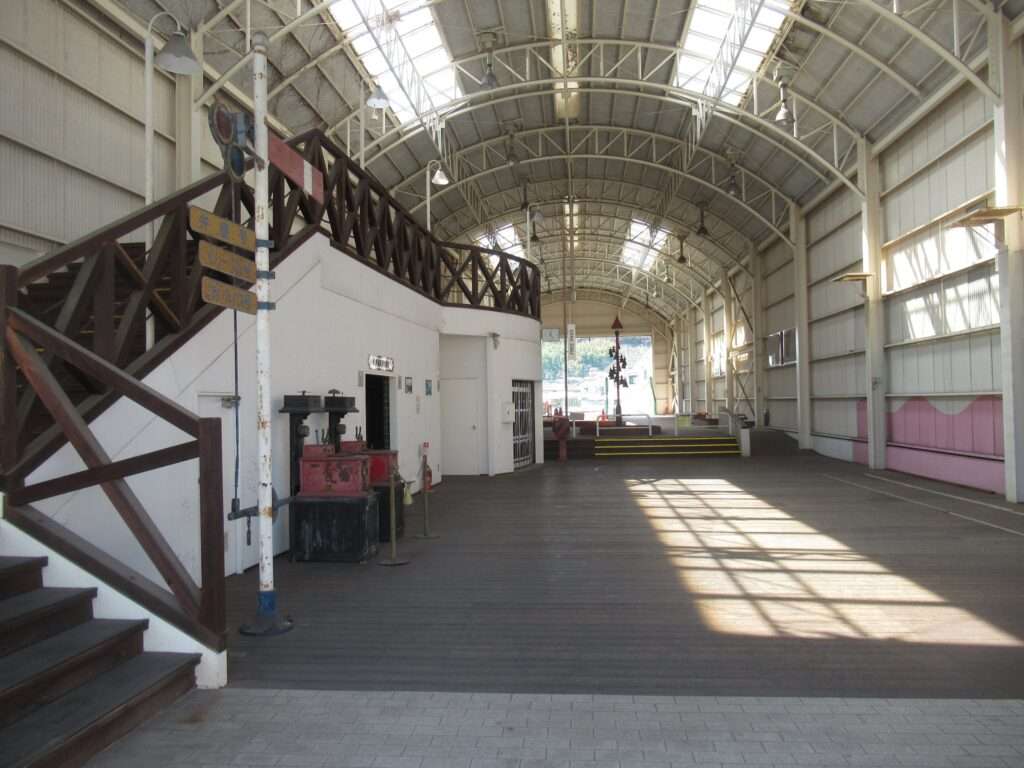 下津井電鉄児島駅跡(倉敷市)