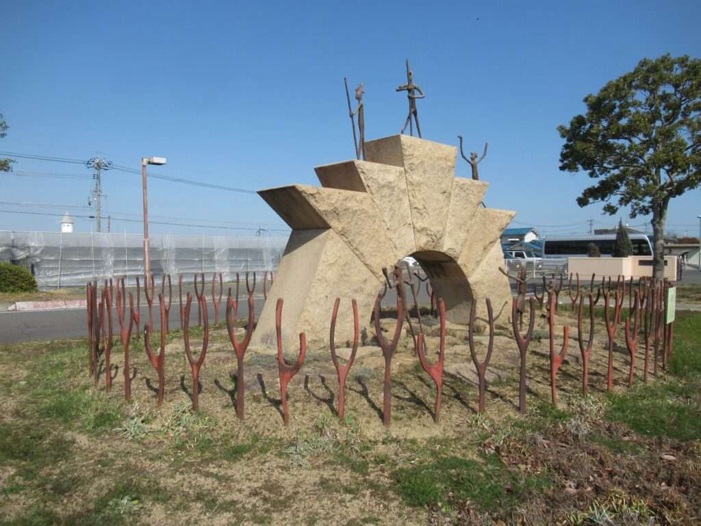 樋門モニュメント@備前片岡駅