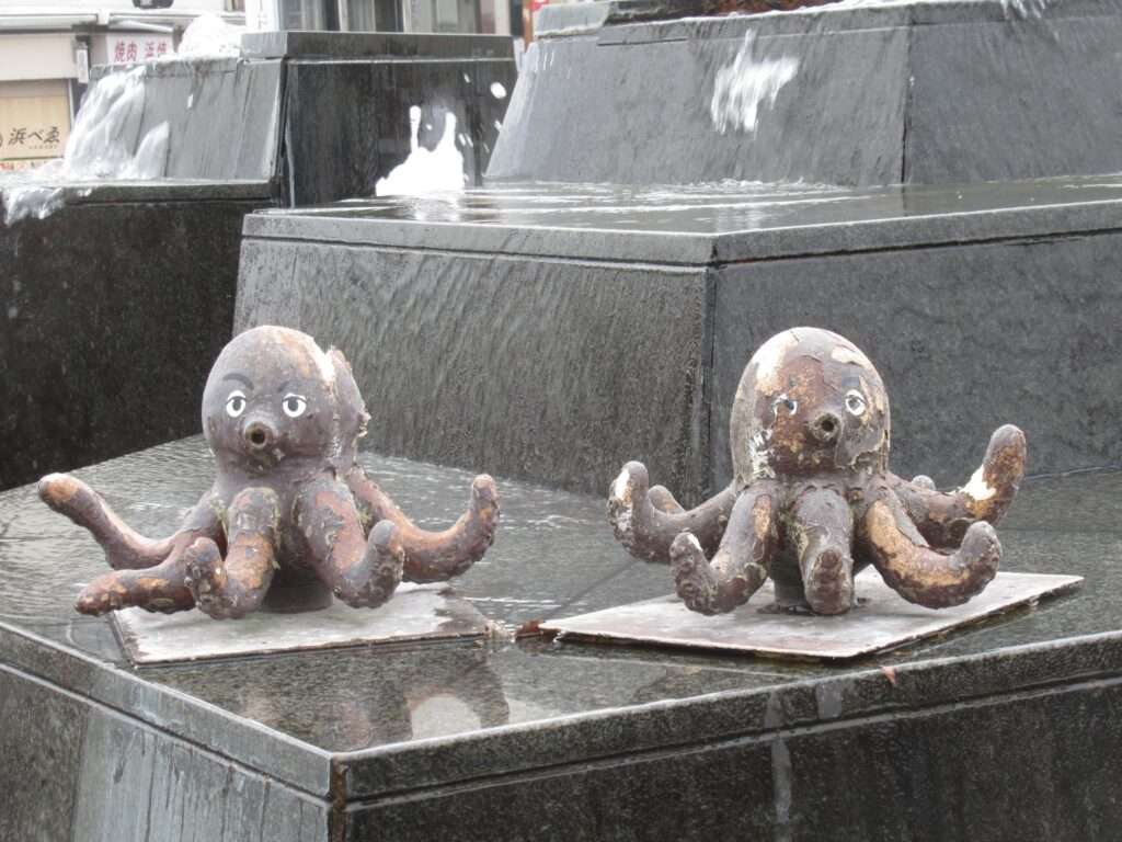 駅前噴水@三原駅