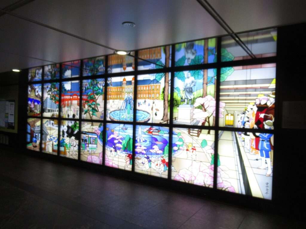 上野今昔物語@銀座線上野駅