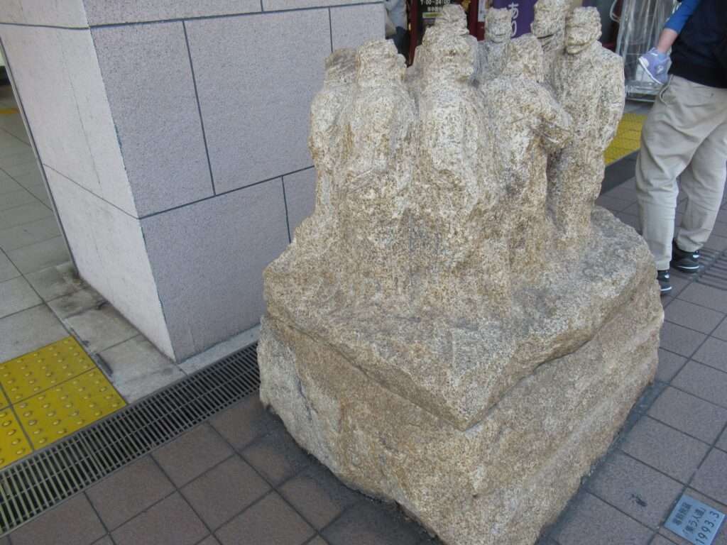 集う人達@中川駅