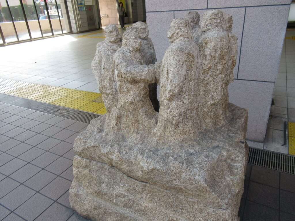 集う人達@中川駅