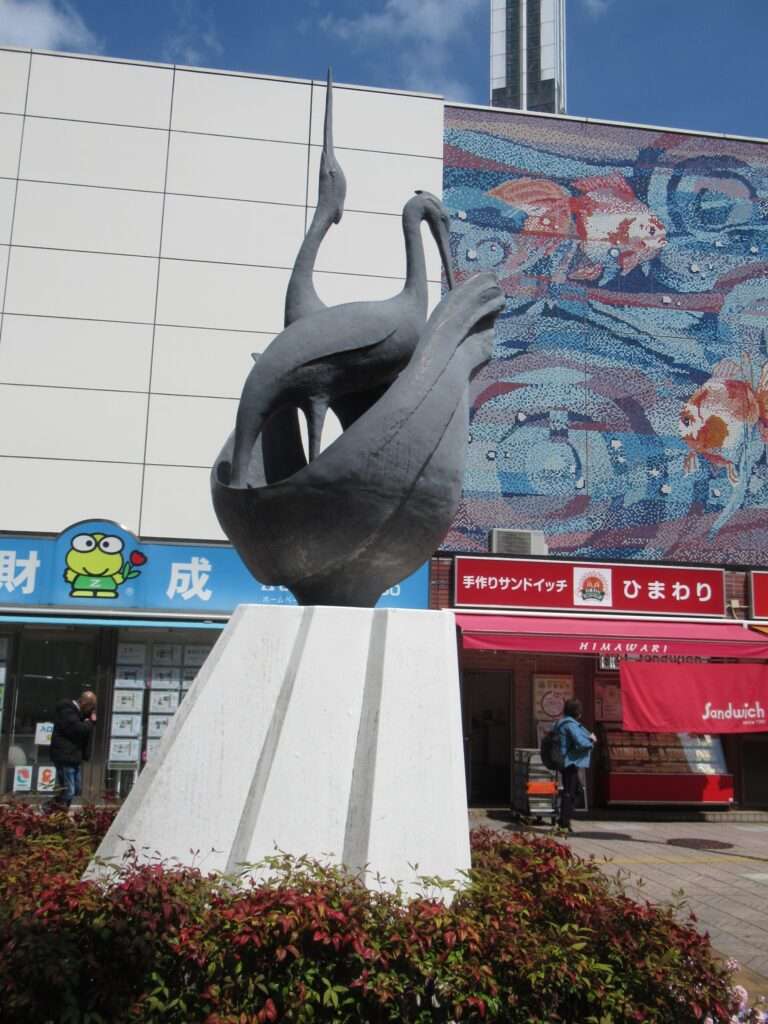 白鷺の像@船堀駅