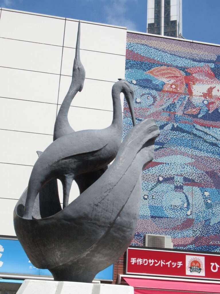 白鷺の像@船堀駅