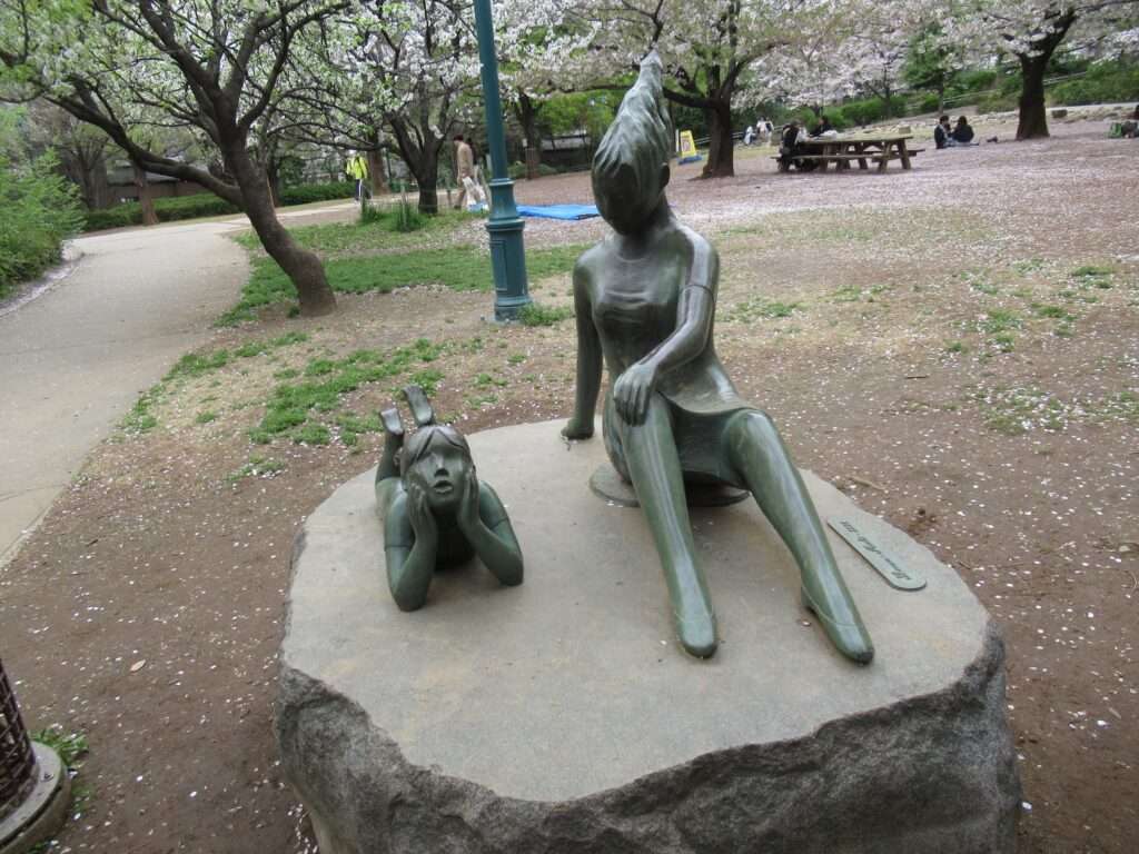 母と子@浜町公園