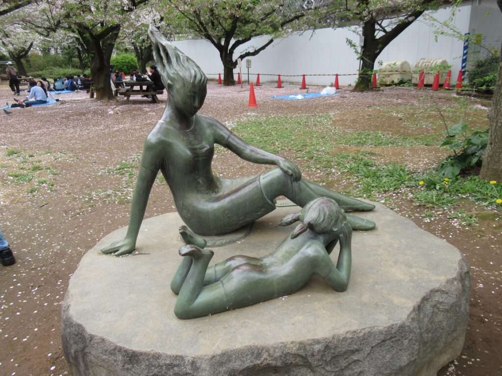 母と子@浜町公園