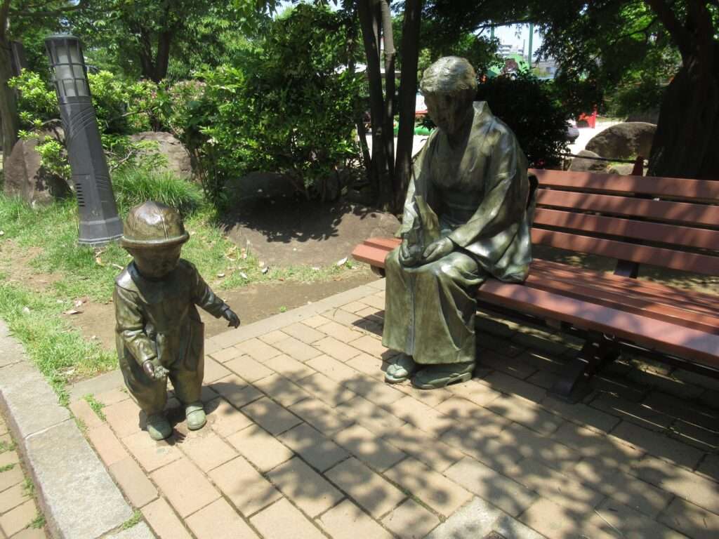孫と祖母?@川口西公園