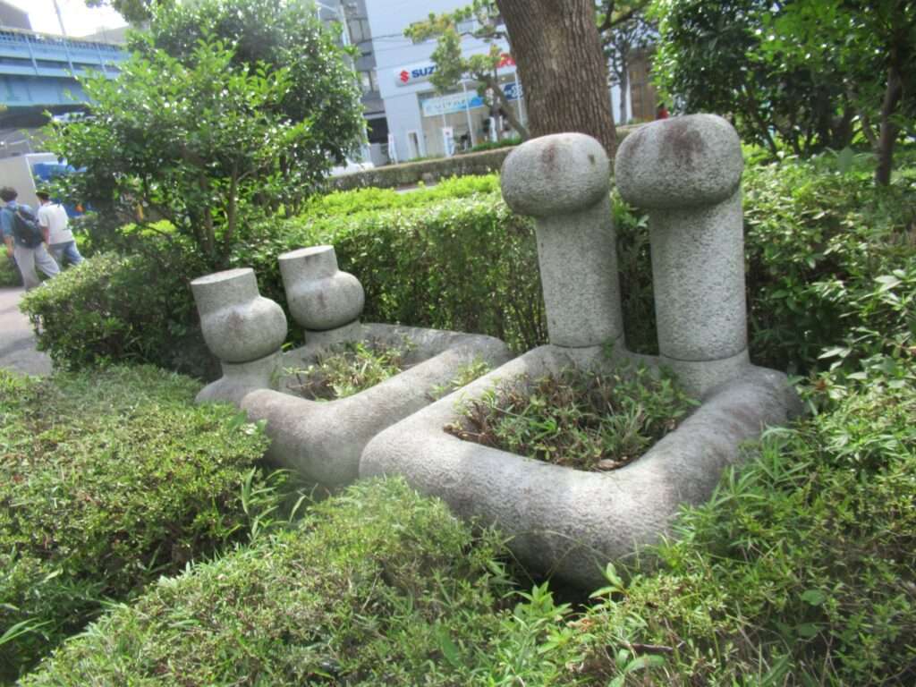 足のある風景@葛西親水四季の道 