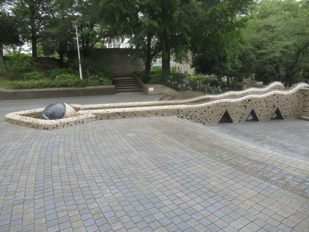水の階段@山下公園