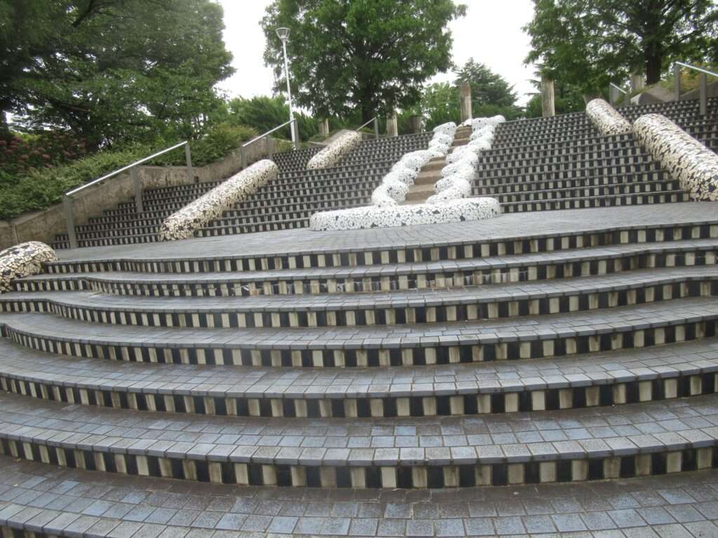 水の階段@山下公園
