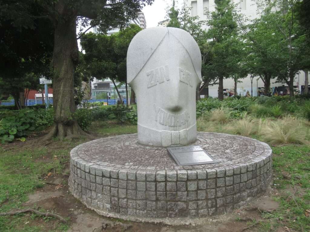 西洋理髪発祥の地碑@山下公園