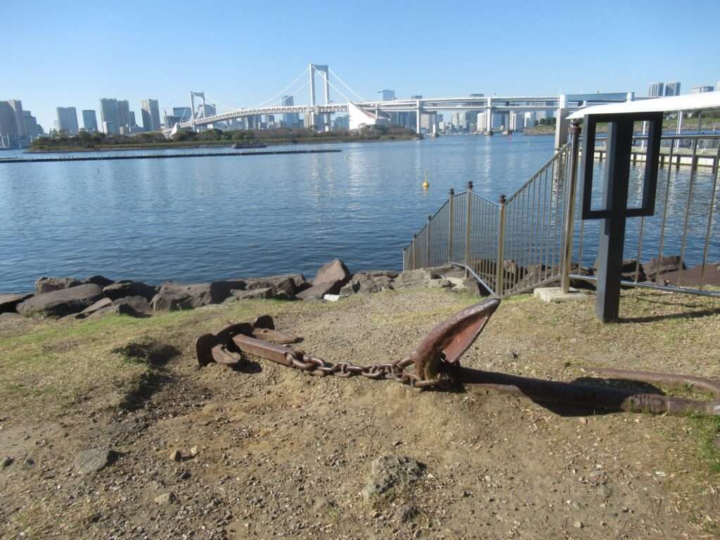 錨と鎖のオブジェ@お台場海浜公園