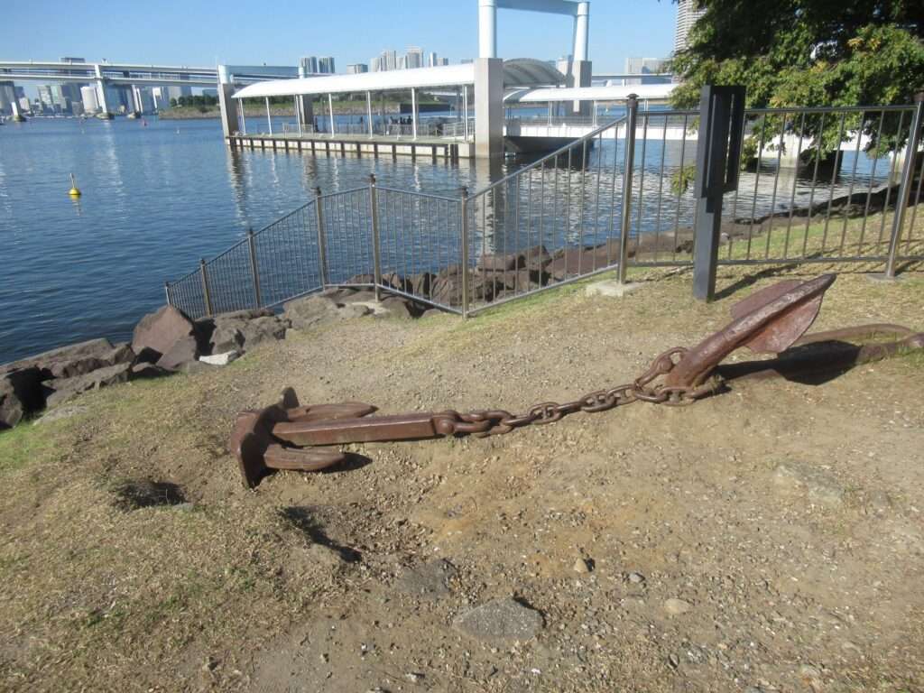 錨と鎖のオブジェ@お台場海浜公園