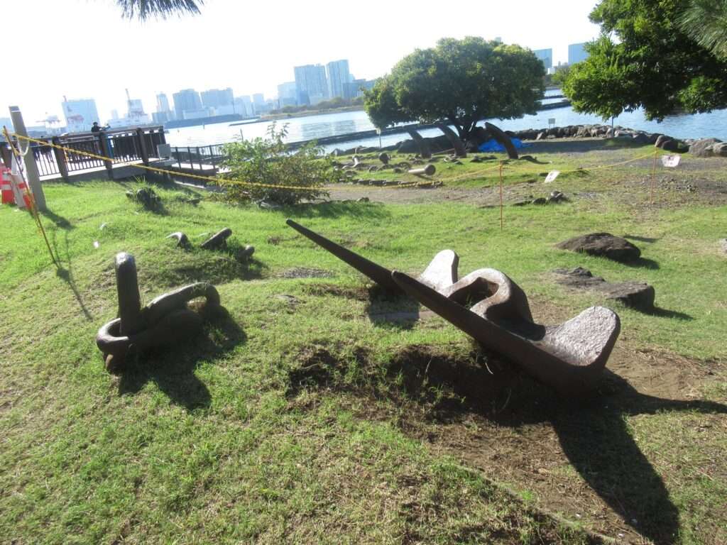 錨と鎖のオブジェ@お台場海浜公園