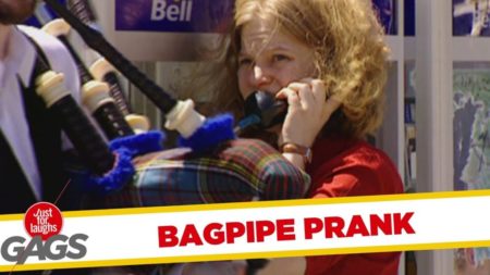 Bagpipe prank