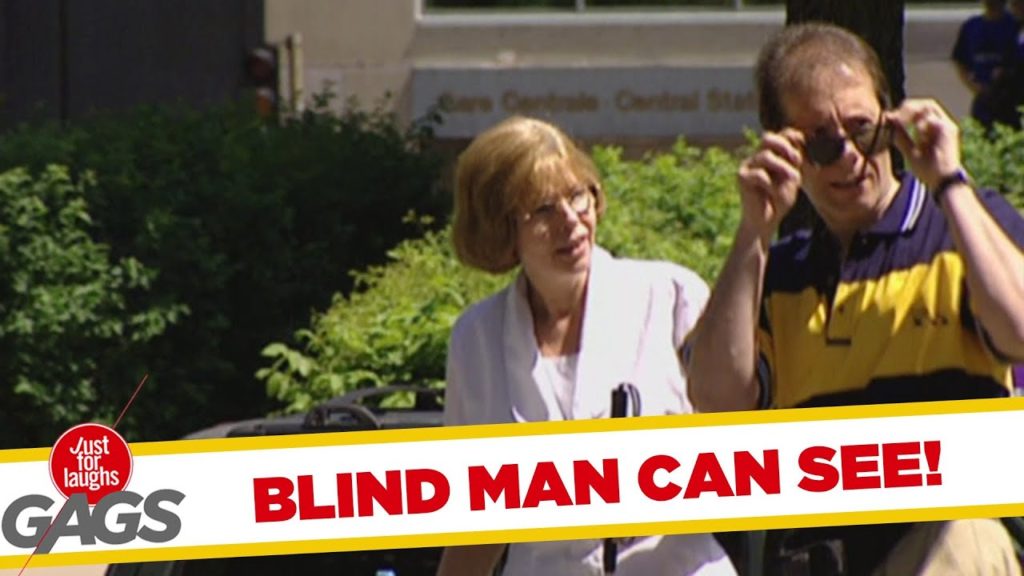 Blind man can see!
