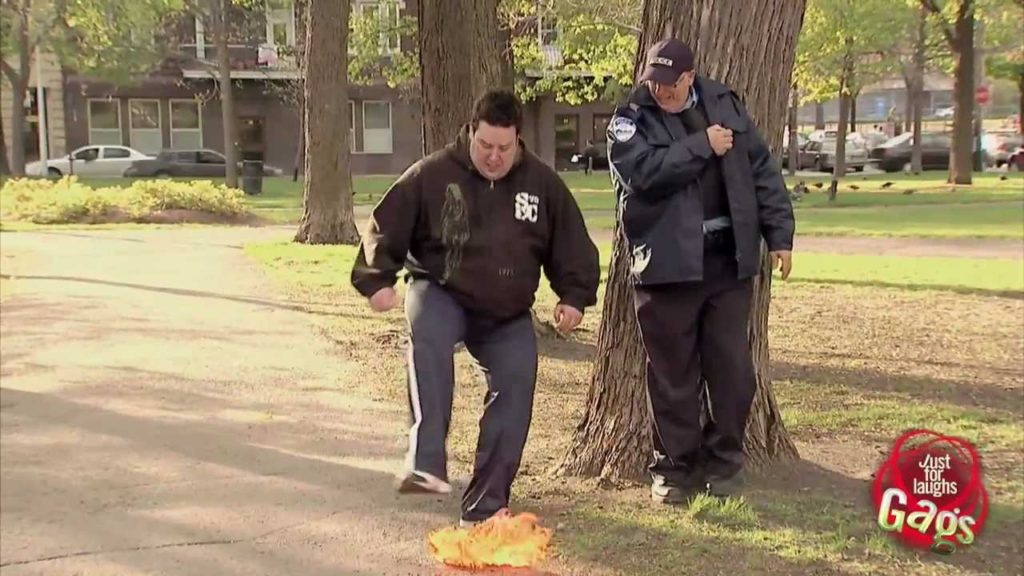 Cop Lights Poop On Fire Gag