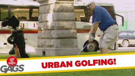 Golfing in the Street Prank!