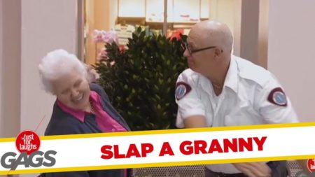 Granny Gets Slapped In The Face