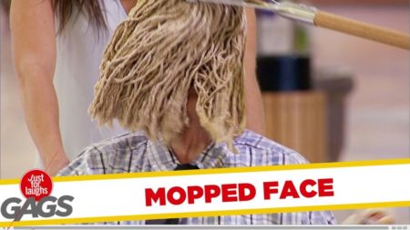 Janitor Mops Old Man’s Face !