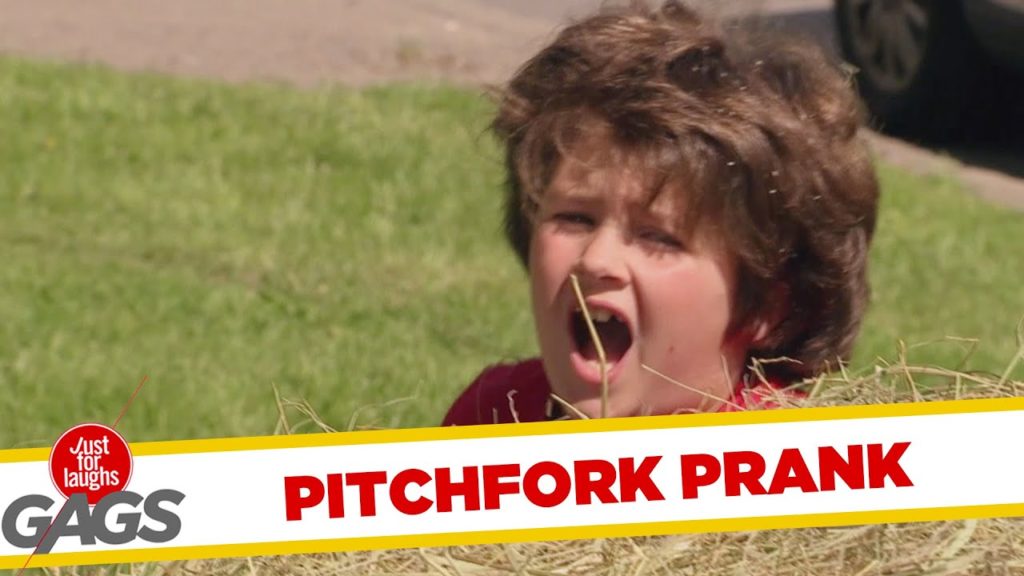 Kid Gets Stabbed by a Pitchfork