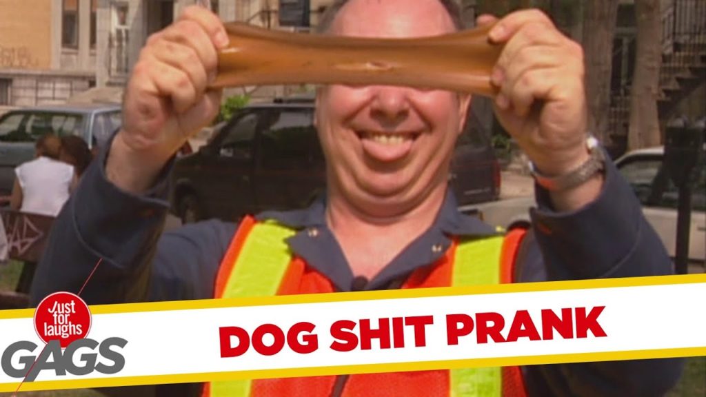 Man throwing dog shit on people!