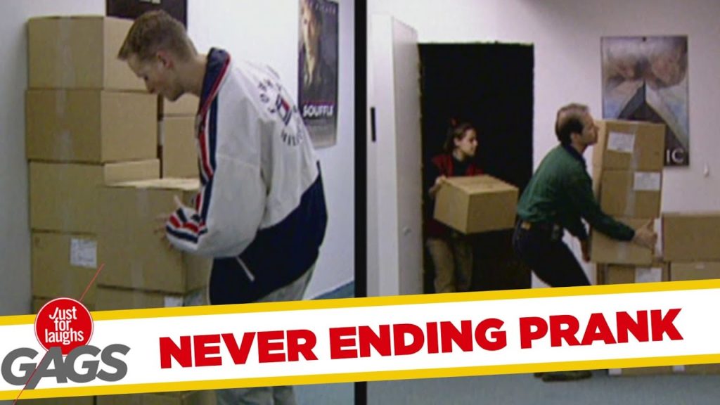 Never ending boxes Prank