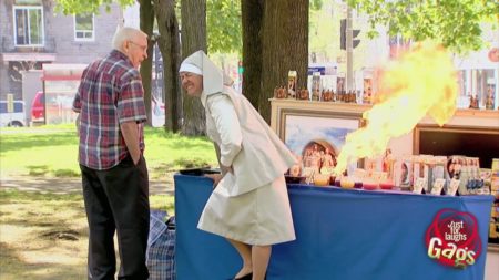 Nun Lights Fart On Fire