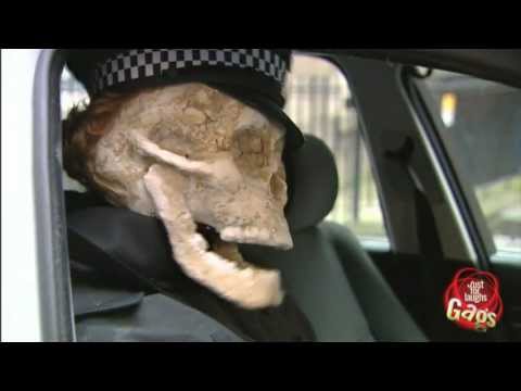 Police Officer Skeleton Prank