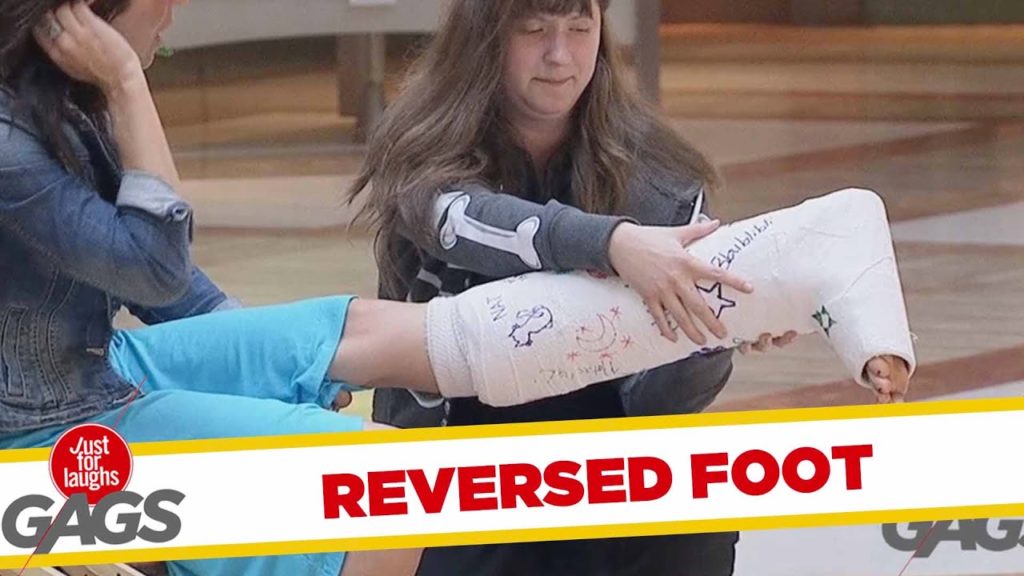Reversed Broken Leg Prank
