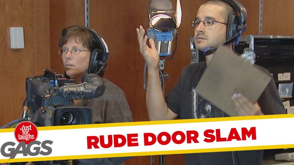 Rude Door Slammers Prank