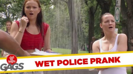 SOAKING Cop Prank